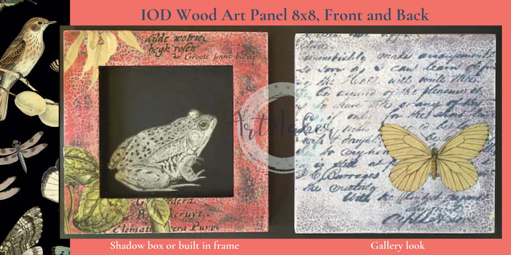 IOD Wood Art Panel 8x8 - Iron Orchid Designs - Accidental ArtMaker