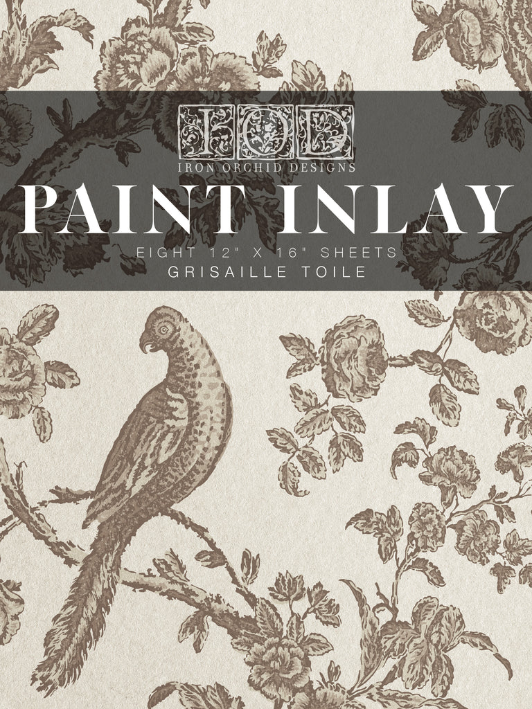 Grisaille Toile IOD Paint Inlay 12×16 PAD - Accidental ArtMaker