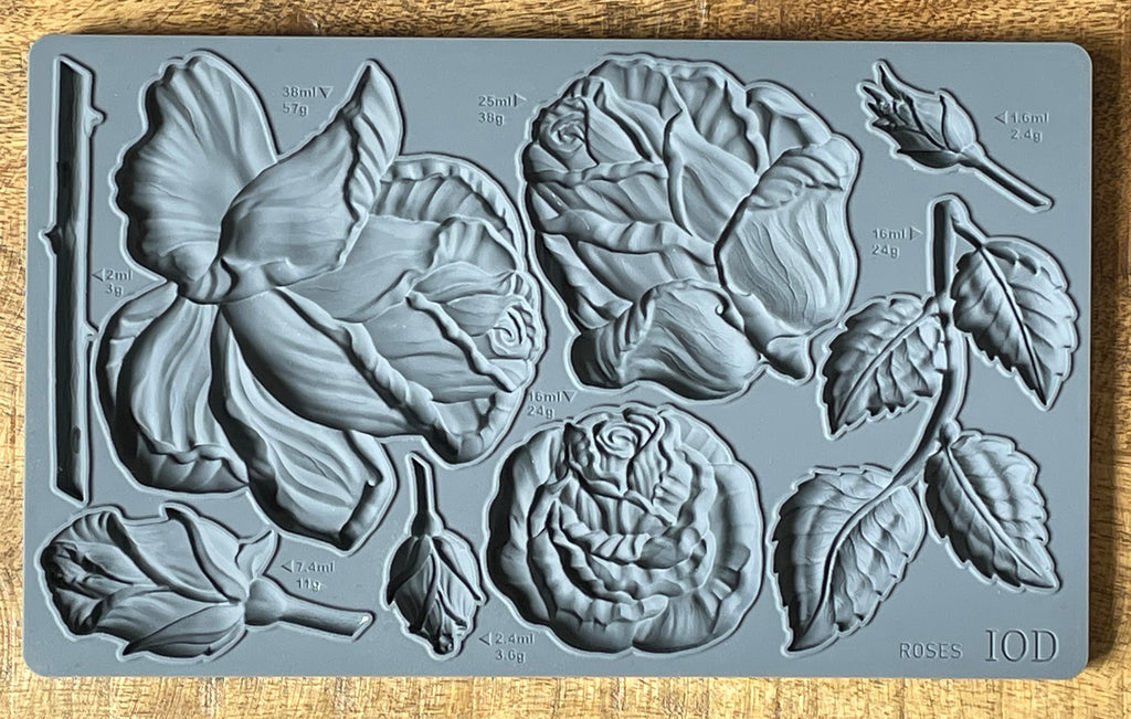 Roses IOD Moulds - Iron Orchid Design - Accidental ArtMaker