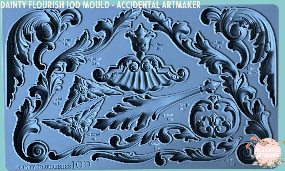 IOD Dainty Flourishes Decor Mould by Iron Orchid Designs