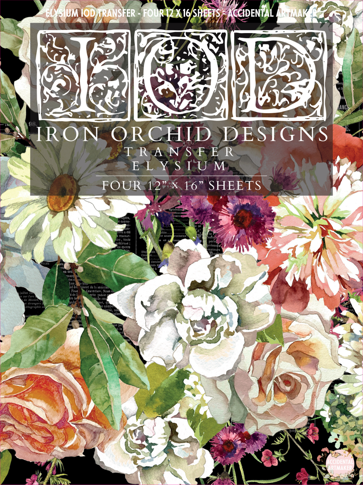 Ephemeral Melange - IOD Decor Transfer - Sonnet's Garden Blooms -   Creator - DIY for Home Decor