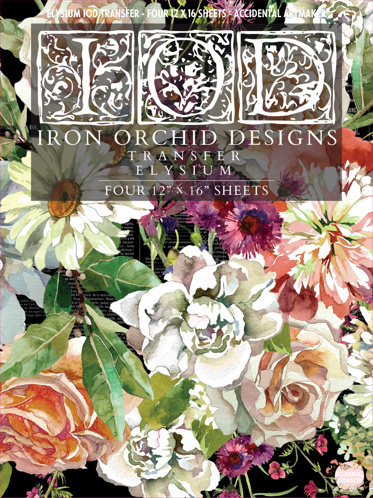 IOD Decor Transfer Midnight Garden (pad of 4 12x16 sheets) by Iron Orchid  Designs — Texas In-Laws