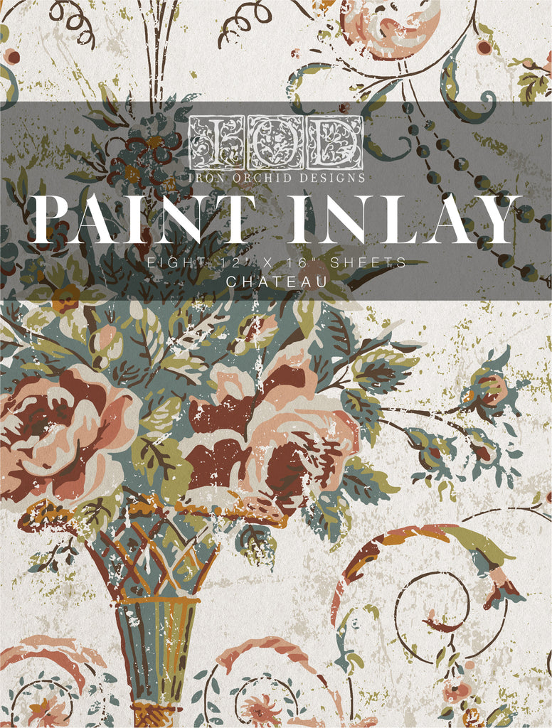 Chateau IOD Paint Inlay 12x16 Pad - Iron Orchid Designs - Accidental ArtMaker