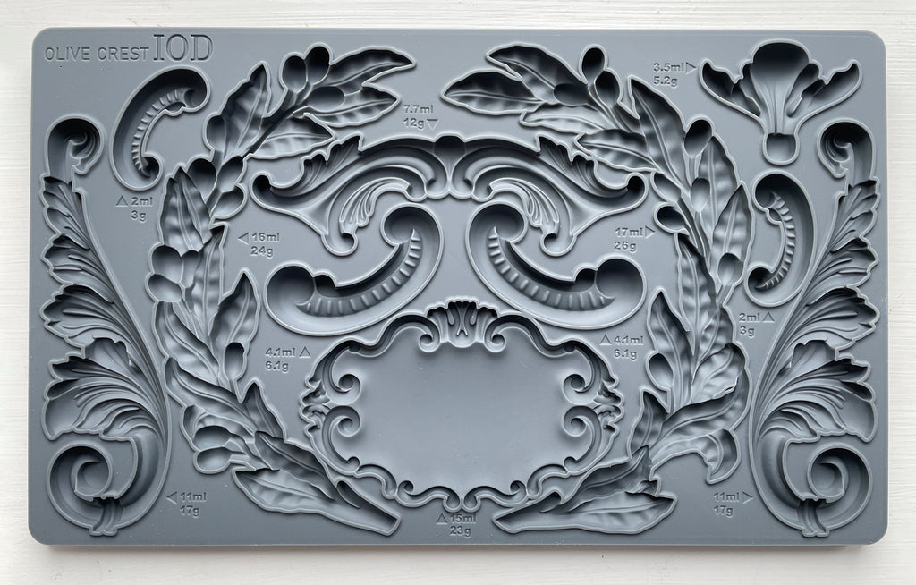 Olive Crest IOD Moulds - Iron Orchid Designs - Accidental ArtMaker