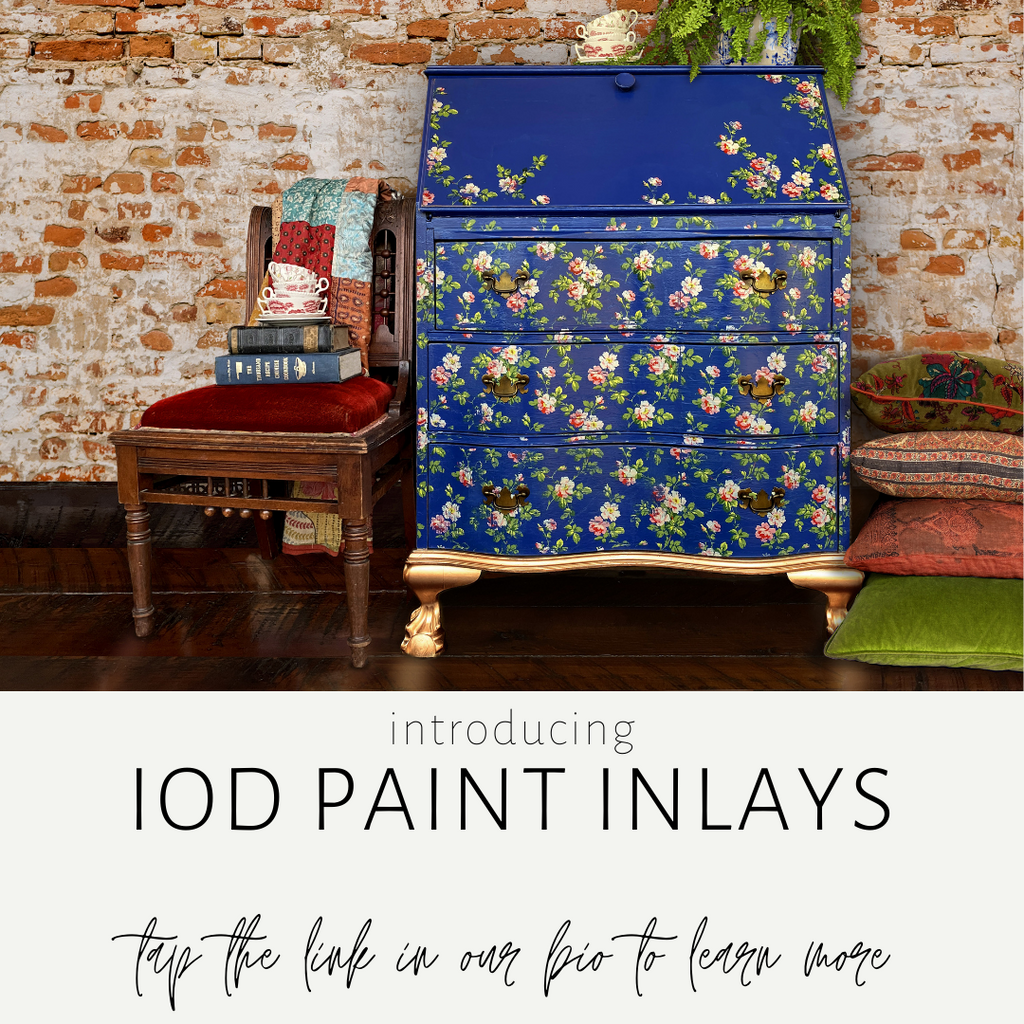 Rose Chintz IOD Paint Inlay 12×16 PAD - Accidental ArtMaker