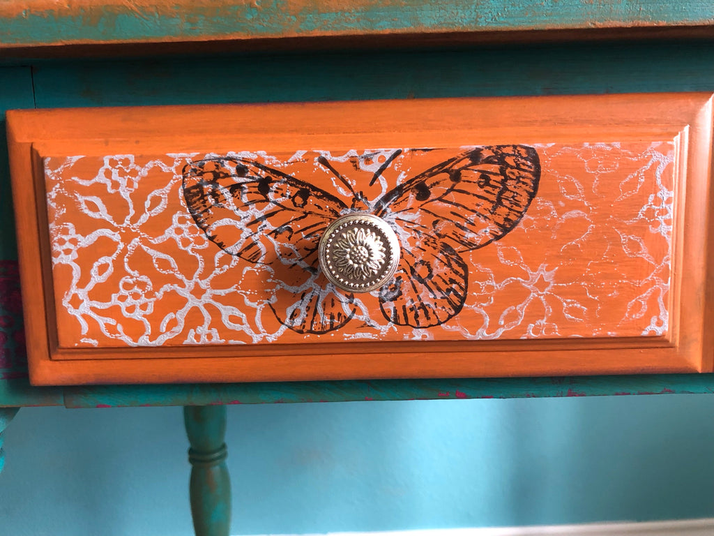 Butterflies 12x12 Décor Stamp - Iron Orchid Designs - Accidental ArtMaker