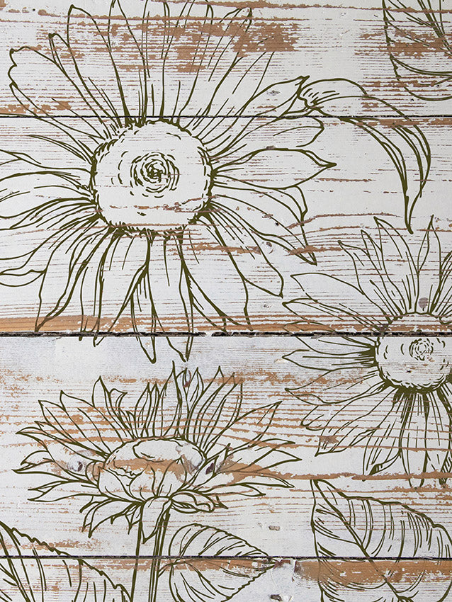 Sunflowers IOD Stamp, Two Sheet Set - Iron Orchid Design - Accidental ArtMaker