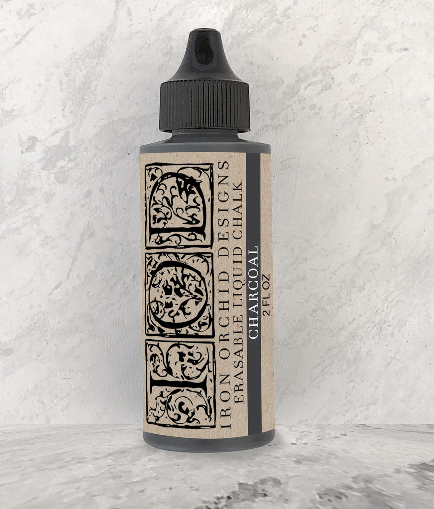 Erasable Liquid Chalk Charcoal 2 oz - Iron Orchid Designs - Accidental ArtMaker