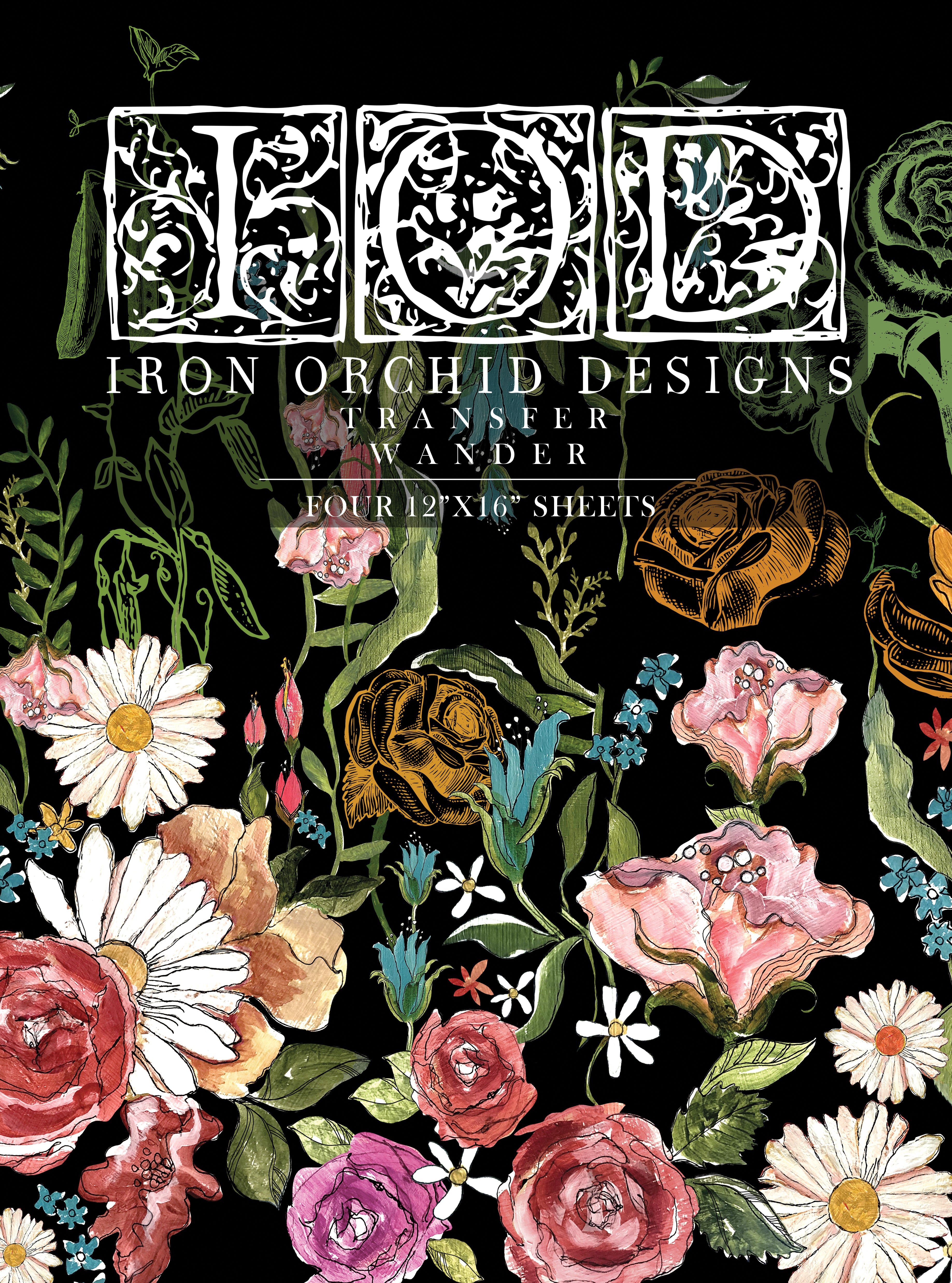Cosette IOD Transfer 12x16 Pad - Iron Orchid Designs
