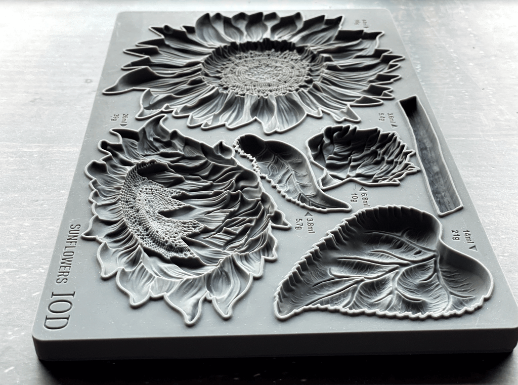 Sunflowers Décor Moulds - Iron Orchid Designs - Accidental ArtMaker