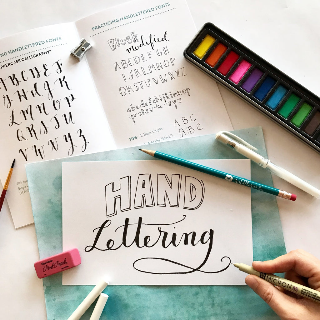 Wildflower Art Studio - Hand Lettering Kit - Accidental ArtMaker