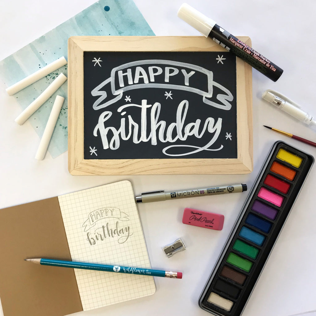 Wildflower Art Studio - Hand Lettering Kit – Accidental ArtMaker