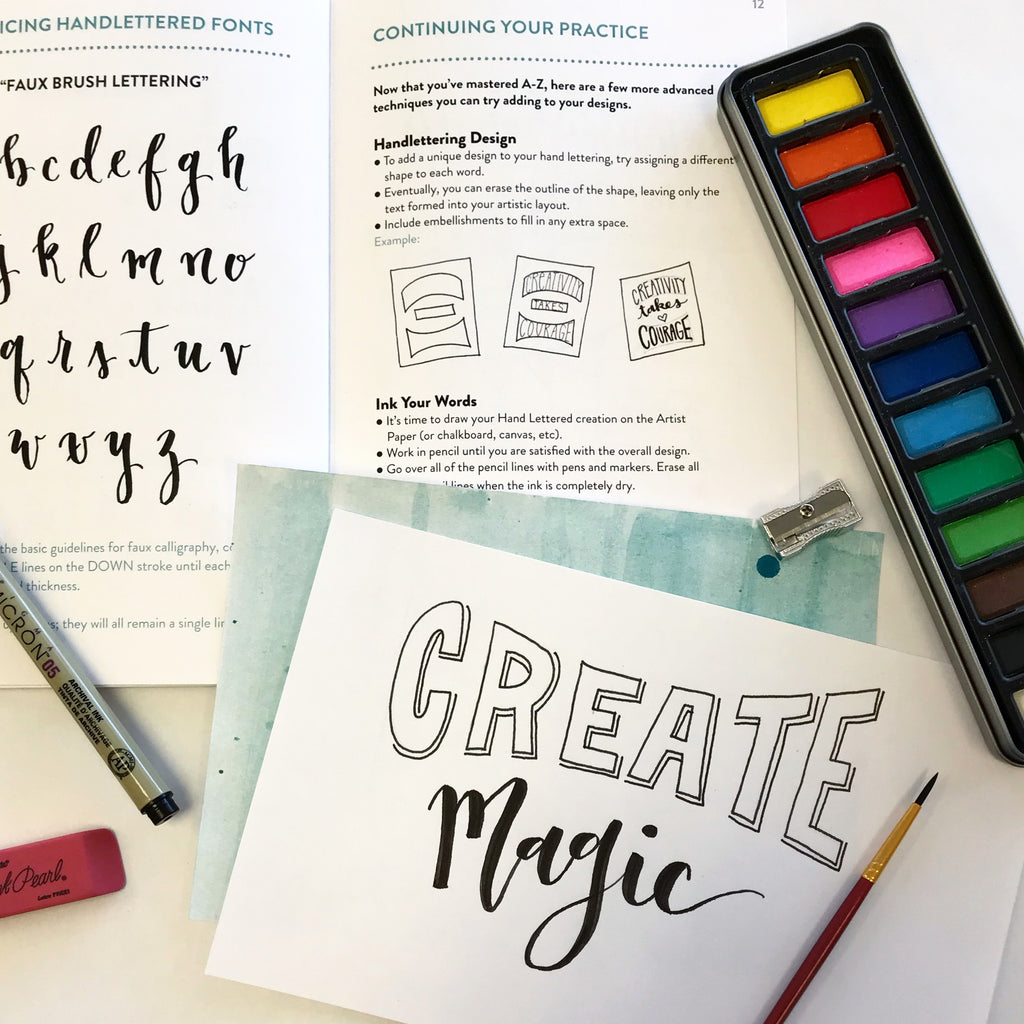 Wildflower Art Studio - Hand Lettering Kit – Accidental ArtMaker