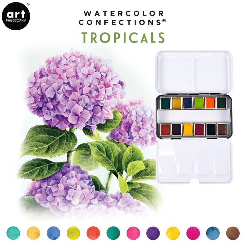Art Philosophy - Watercolor Confections - Tropicals - Accidental ArtMaker
